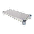 Bk Resources Galvanized Steel Work Table Adjustable Undershelf, 48"W X 18"D VTS-1848